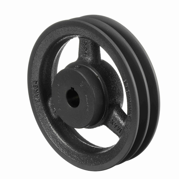 2 Groove Cast Iron Fhp - Finished Bore Sheave, 2AK64X3/4